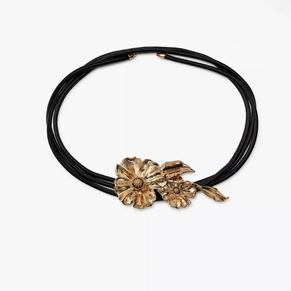 Zara flower‎ cord belt